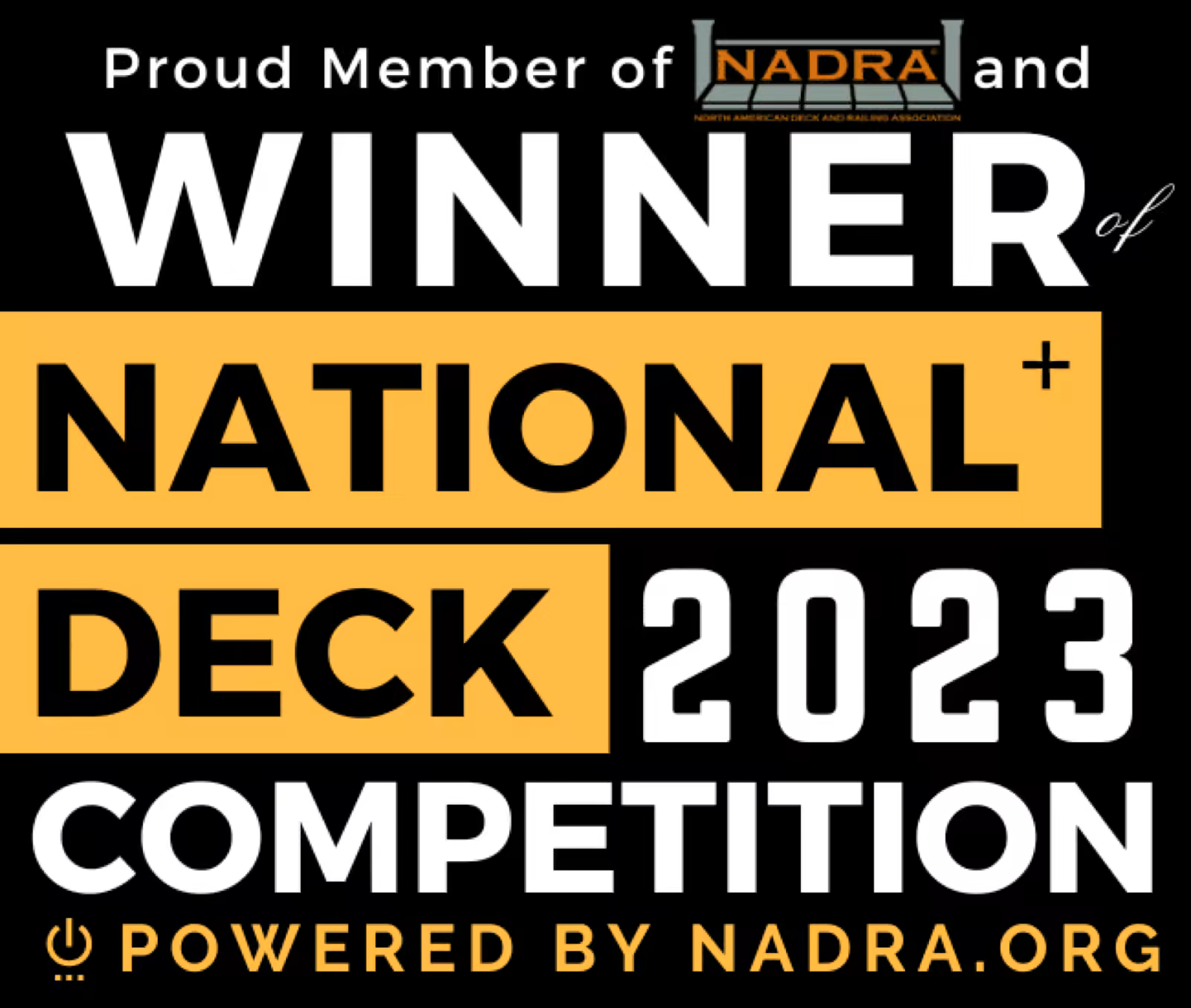 National Deck Competition 2023 winner badge